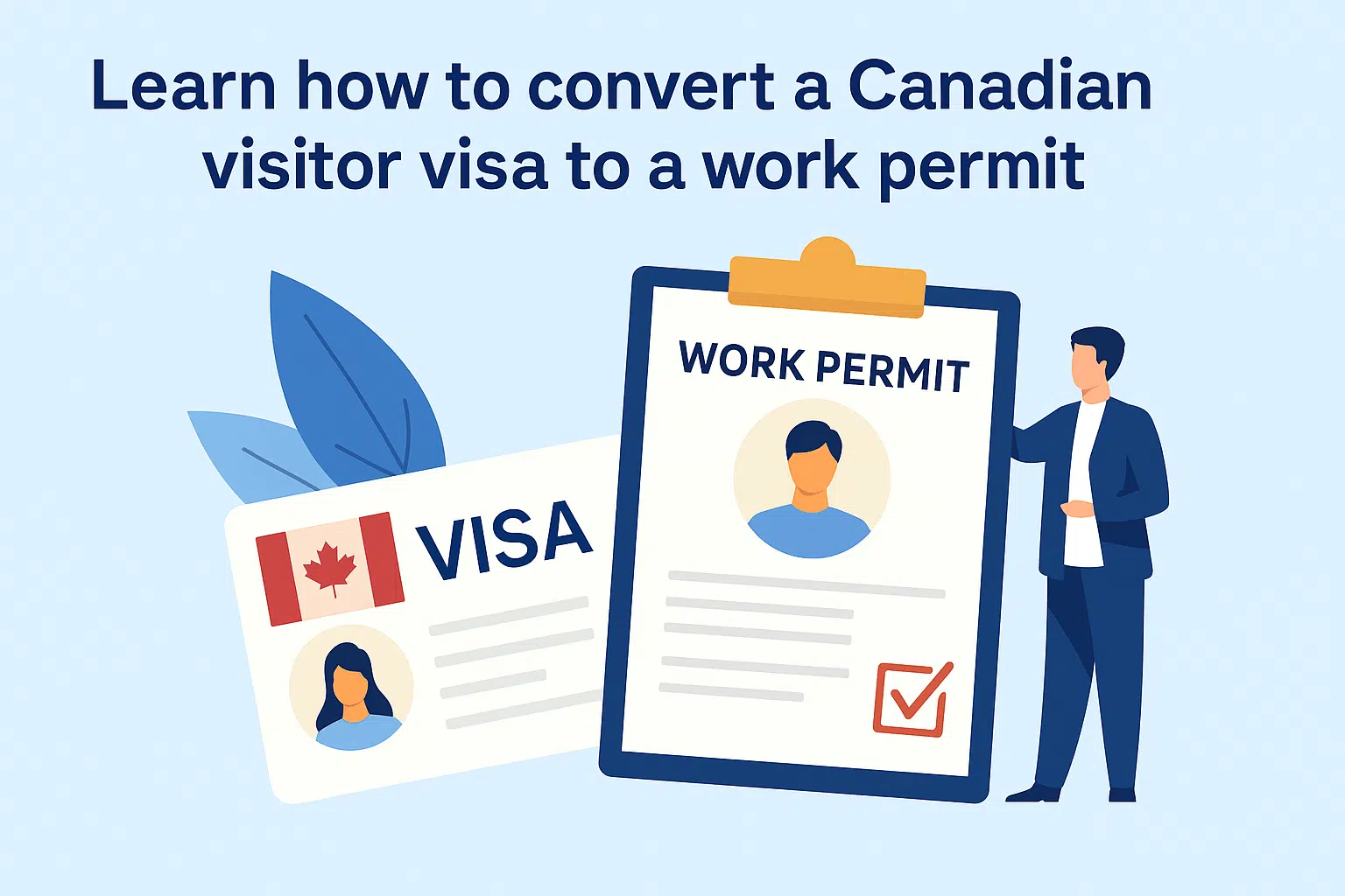 visitor visa to work permit